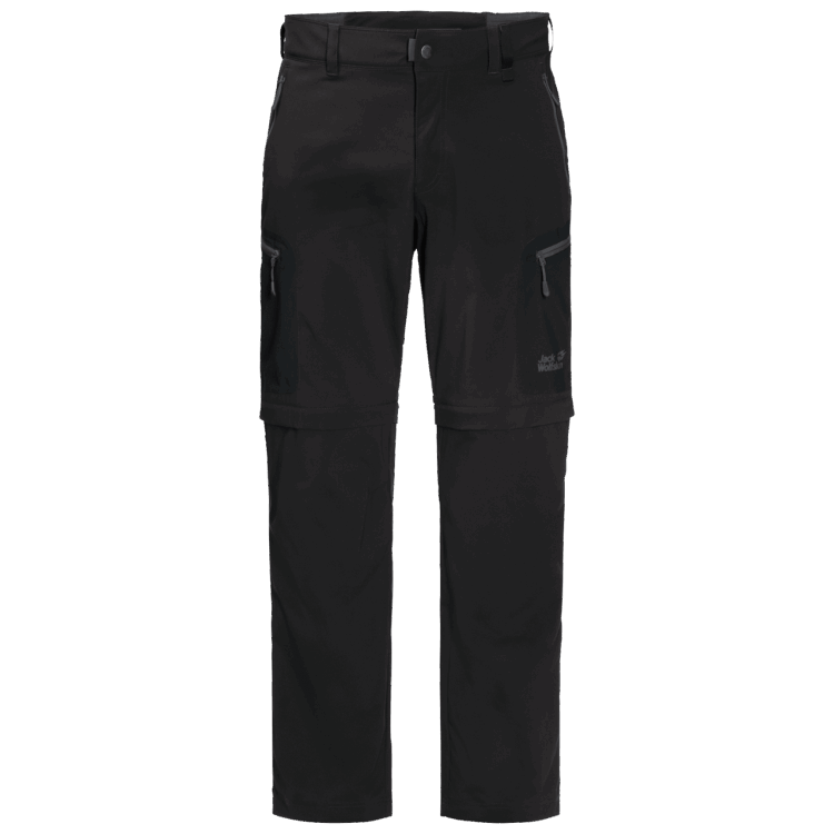 Men's Activate Light Zip Off Brand Jack Wolfskin Black Origins