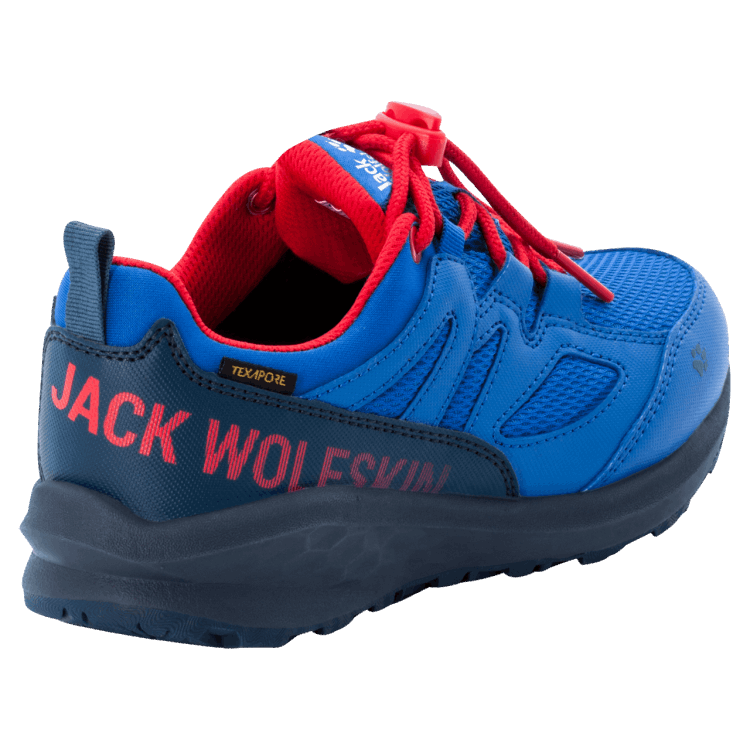 Best Blue-Red Kid's Unleash 4 Speed Texapore Brand Jack Wolfskin