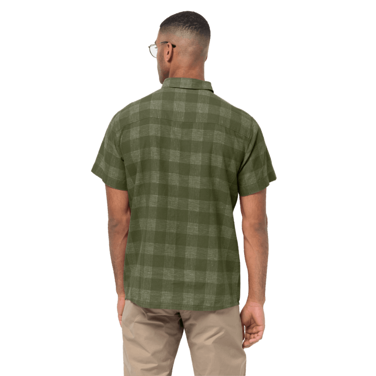 Brand Jack Wolfskin Greenwood Checks Men's Highlands Shirt Best