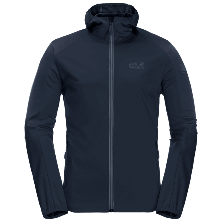 Men's Go Hike Softshell Night Blue Brand Brand Jack Wolfskin