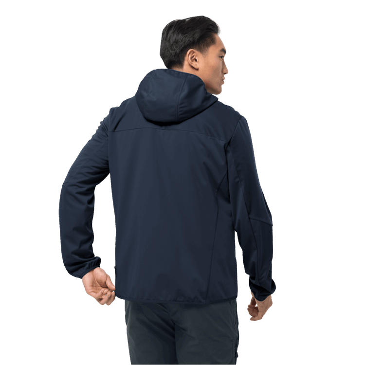 Men's Go Hike Softshell Night Blue Brand Brand Jack Wolfskin