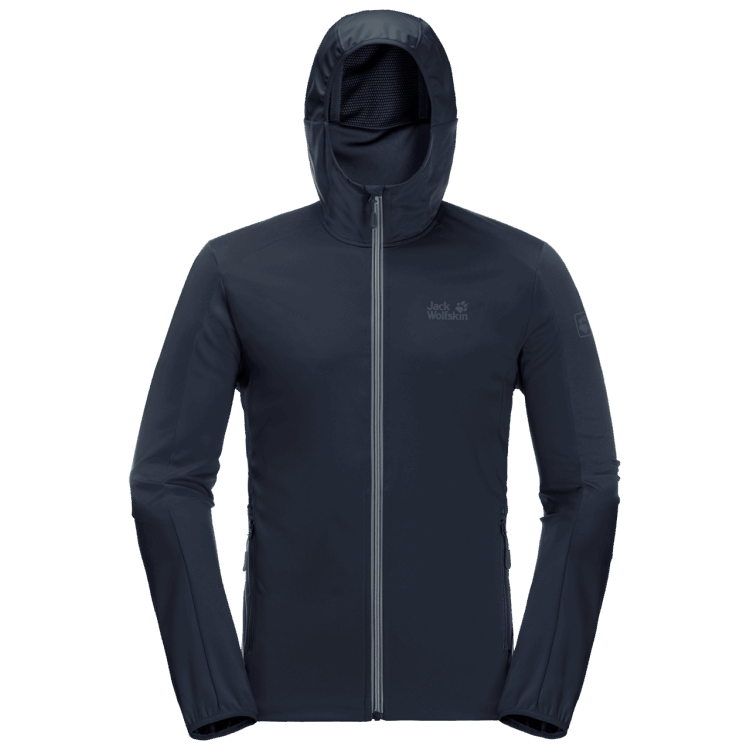 Men's Go Hike Softshell Night Blue Brand Brand Jack Wolfskin