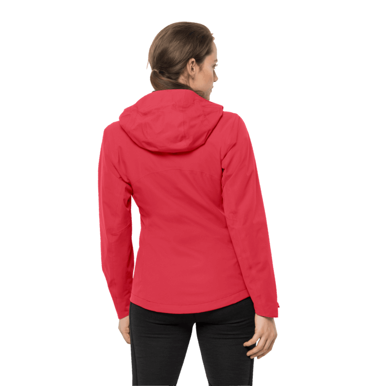 Origins Women's Eagle Peak Jacket Tulip Red Brand Jack Wolfskin