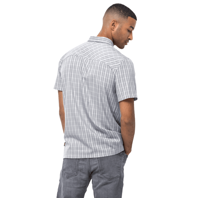 Men's Thompson Shirt Brand Jack Wolfskin White Rush Checks Collections
