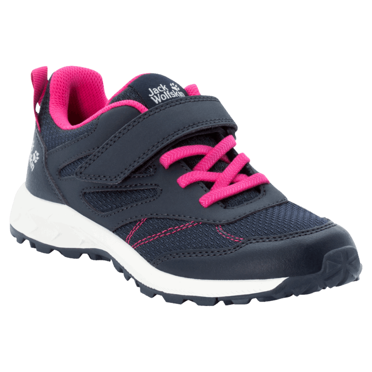 Blue-Pink Brand Jack Wolfskin Best Kid's Woodland Low Vc