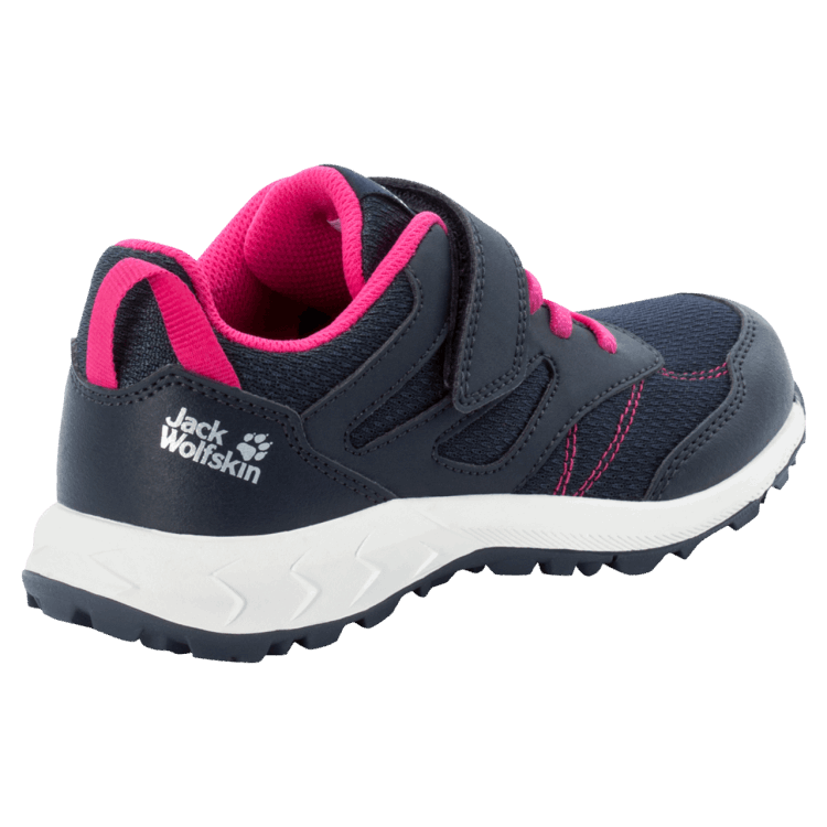 Blue-Pink Brand Jack Wolfskin Best Kid's Woodland Low Vc