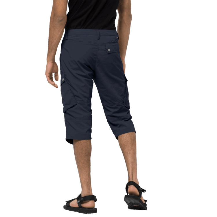 Night Blue Brand Jack Wolfskin Men's Desert Valley 3/4 Pants New