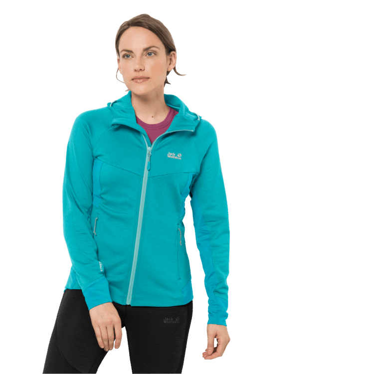Brand Jack Wolfskin Dark Aqua Women's Hydro Grid Fleece Original