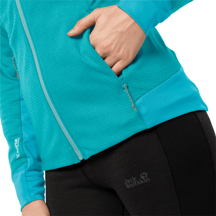 Brand Jack Wolfskin Dark Aqua Women's Hydro Grid Fleece Original