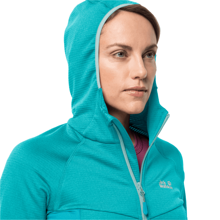 Brand Jack Wolfskin Dark Aqua Women's Hydro Grid Fleece Original