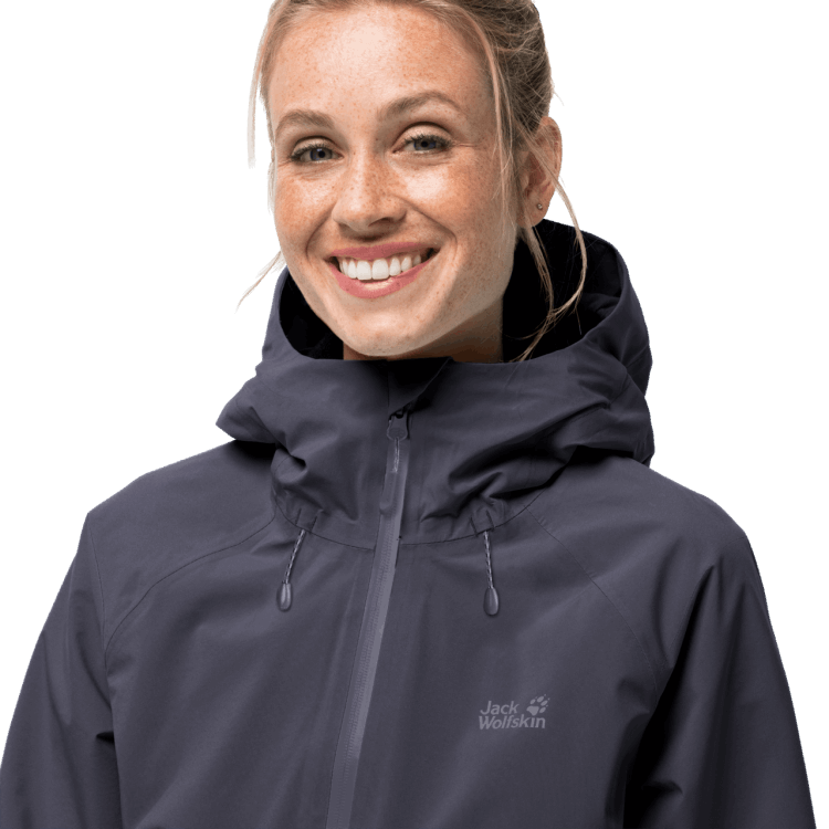 Women's Highest Peak Jacket Brand Jack Wolfskin Origin Graphite
