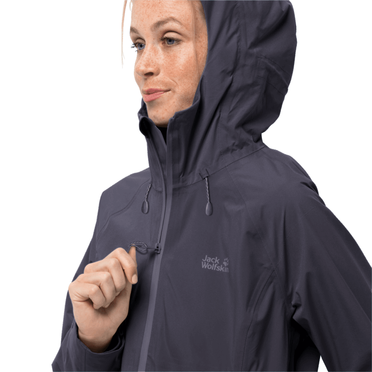 Women's Highest Peak Jacket Brand Jack Wolfskin Origin Graphite