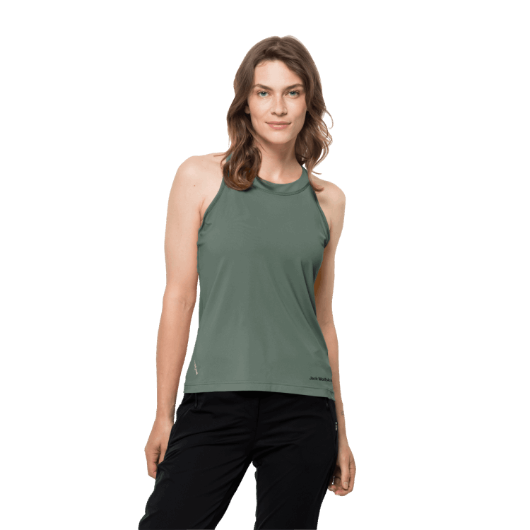 Hot Women's Tasman Tank Brand Jack Wolfskin Hedge Green