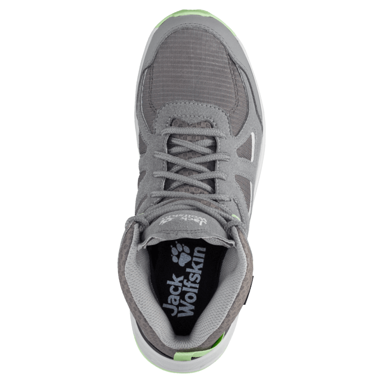 Women's Woodland 2 Texapore Mid Dark Grey-Light Green Brand Jack Wolfskin Collection