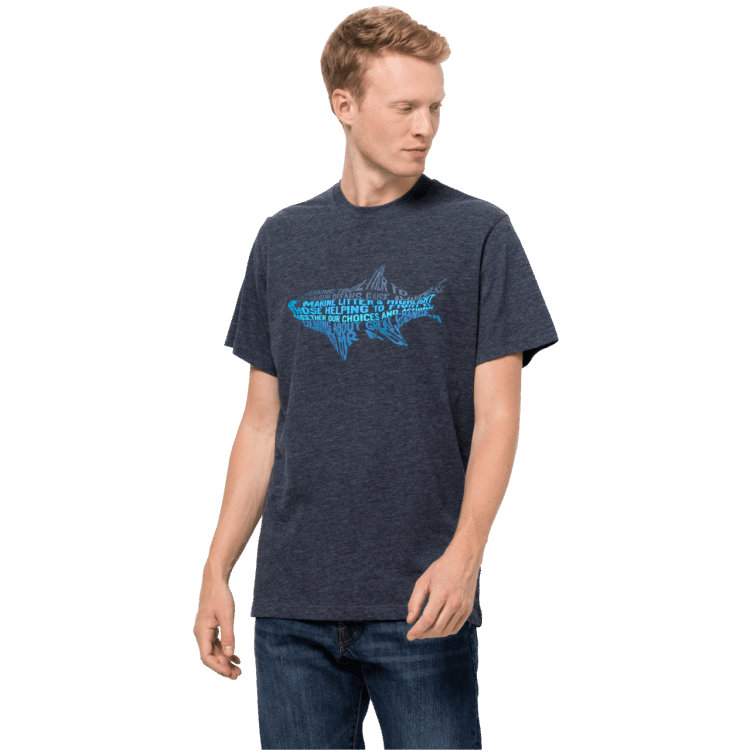 Origin Men's Ocean Life T Night Blue Brand Jack Wolfskin