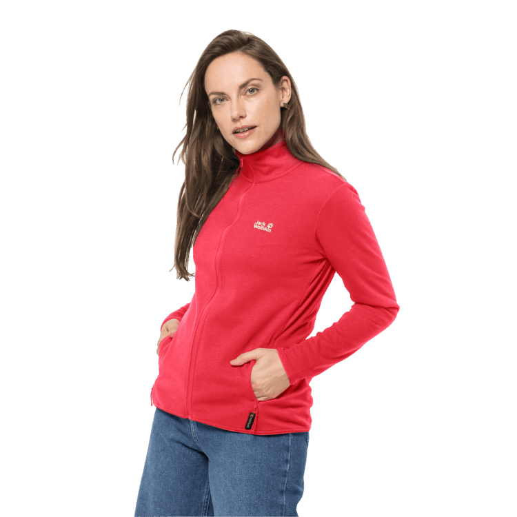 Brand Jack Wolfskin Fashion Tulip Red Women's JWP Midlayer