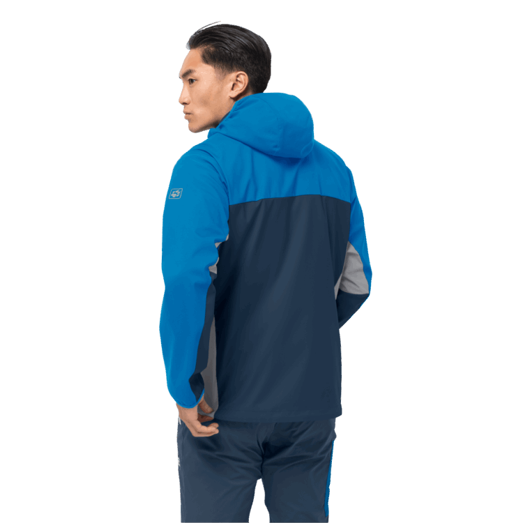 Hot Men's Eagle Peak II Softshell Blue Pacific Brand Jack Wolfskin
