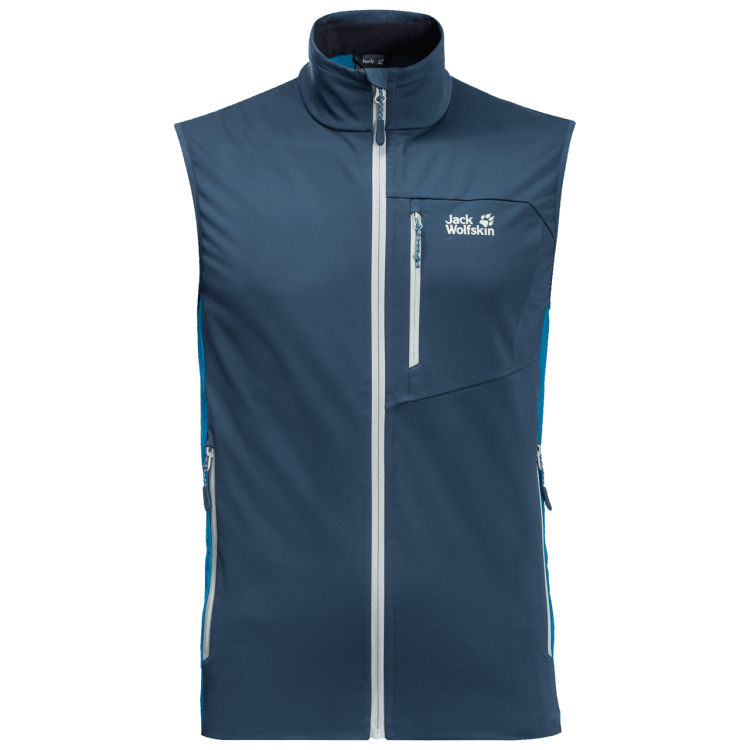 Hot Men's Highest Peak Vest Thunder Blue Brand Jack Wolfskin