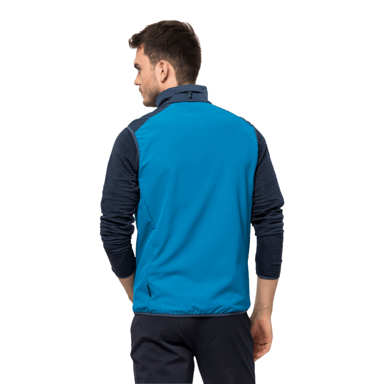 Hot Men's Highest Peak Vest Thunder Blue Brand Jack Wolfskin