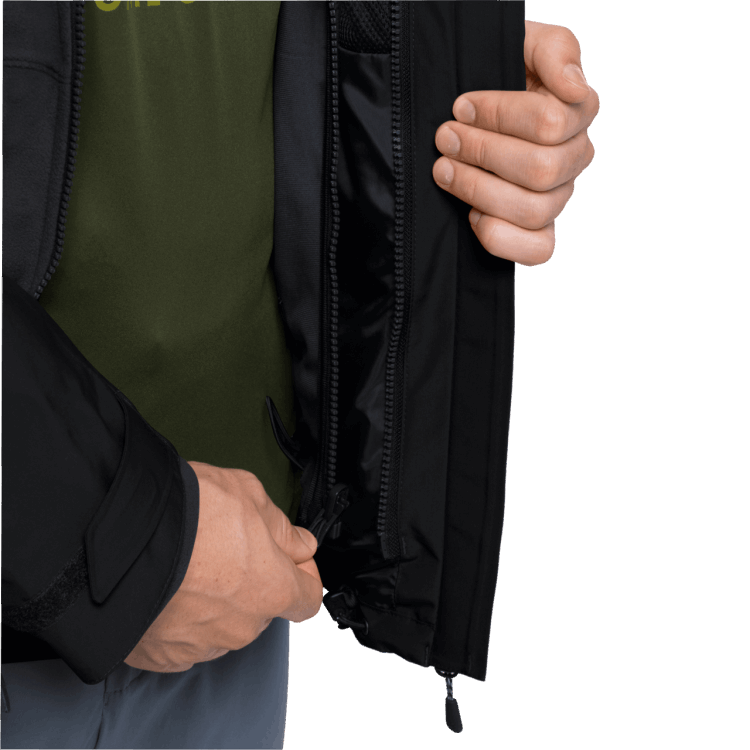 Brand Jack Wolfskin Men's Kiruna Jacket Original Black