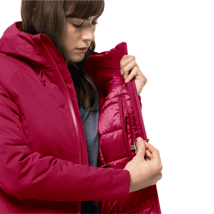 Women's Wisper Insulated Jacket Cranberry Original Brand Jack Wolfskin