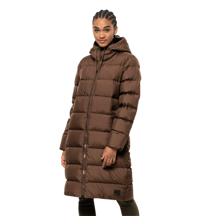Brand Jack Wolfskin Women's Frozen Palace Coat Hazelnut Brown Origin