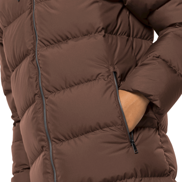 Brand Jack Wolfskin Women's Frozen Palace Coat Hazelnut Brown Origin