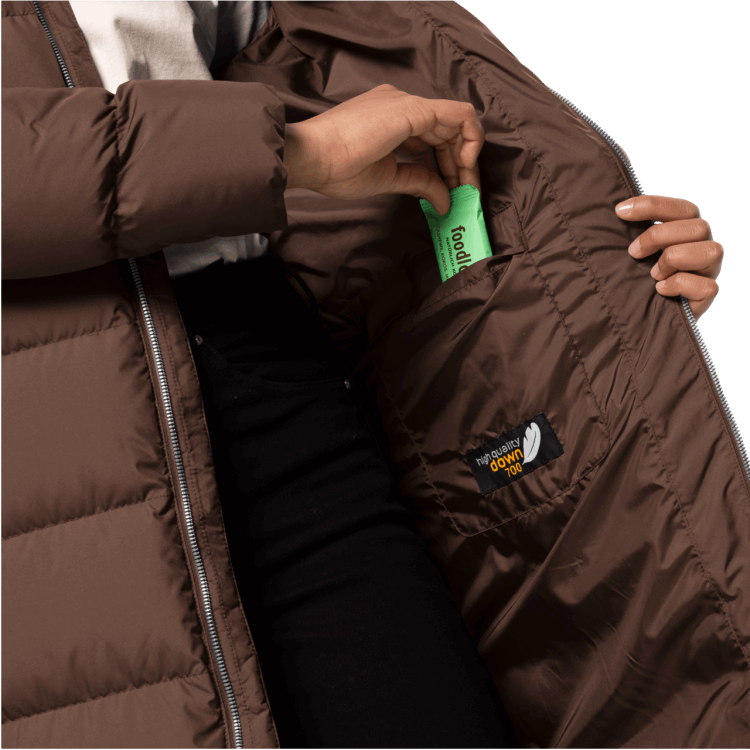 Brand Jack Wolfskin Women's Frozen Palace Coat Hazelnut Brown Origin