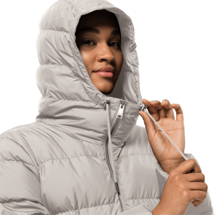 Brand Jack Wolfskin Women's Frozen Palace Coat Origins Winter Pearl