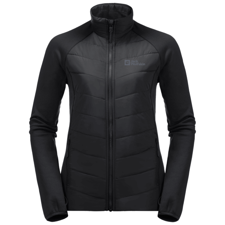 Black Women's Glaabach 3In1 Jacket New Brand Jack Wolfskin