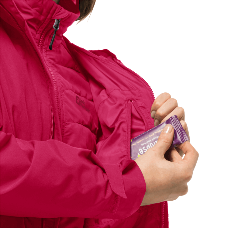 Fashion Women's Glaabach 3In1 Jacket Brand Jack Wolfskin Cranberry