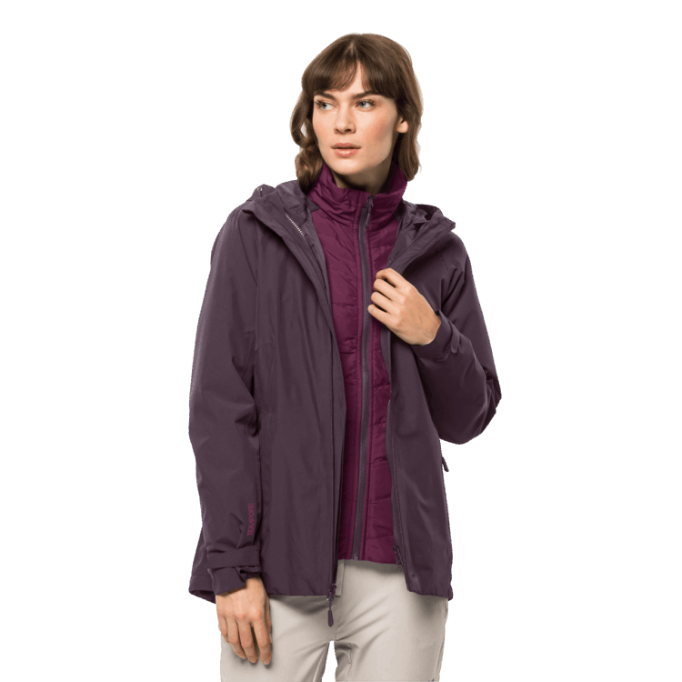 Collection Women's Glaabach 3In1 Jacket Grapevine Brand Jack Wolfskin