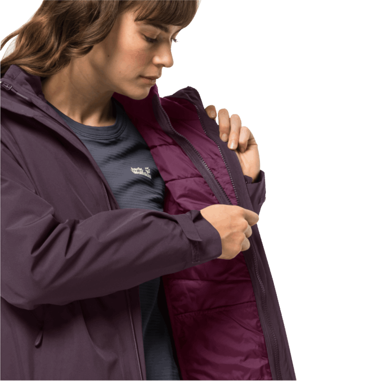 Collection Women's Glaabach 3In1 Jacket Grapevine Brand Jack Wolfskin