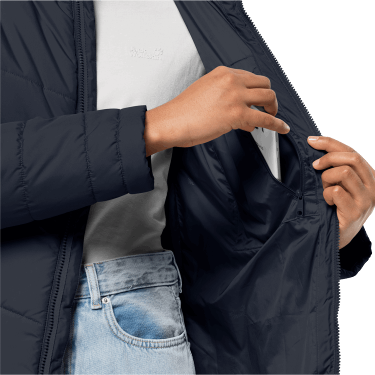 Brand Night Blue Women's North York Coat Brand Jack Wolfskin