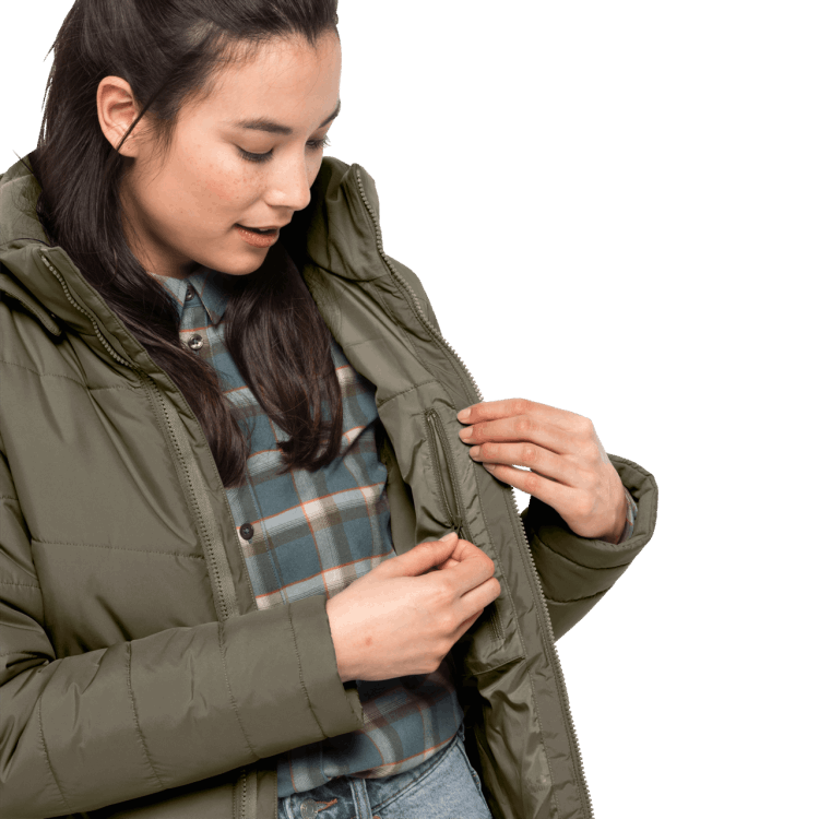 Women's North York Coat Brand Jack Wolfskin Grape Leaf Brands