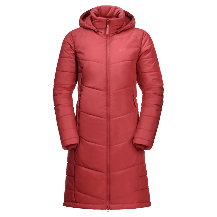 Women's North York Coat Brand Jack Wolfskin Original Coral Red