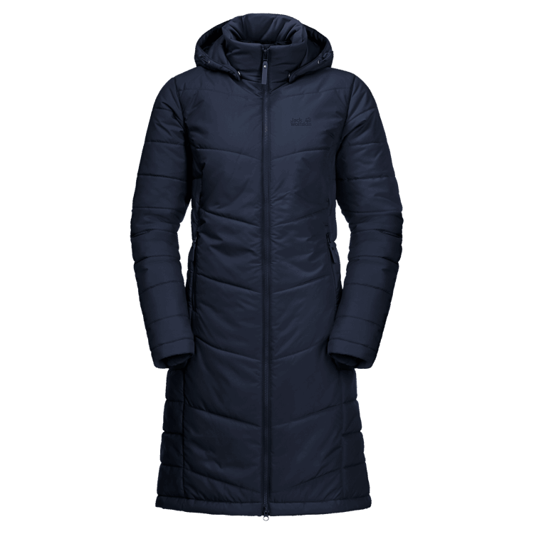 Women's North York Coat Midnight Blue Brand Jack Wolfskin Hot