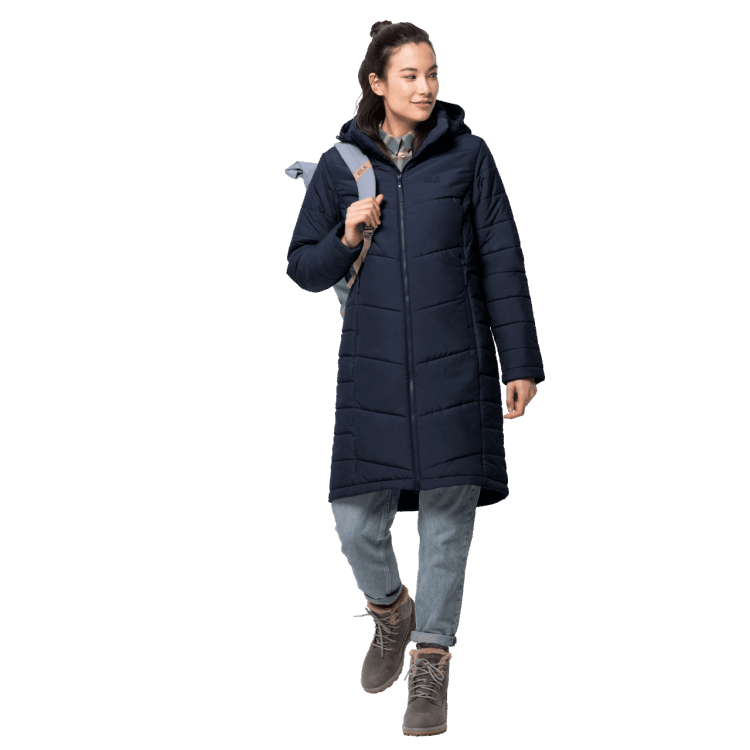 Women's North York Coat Midnight Blue Brand Jack Wolfskin Hot