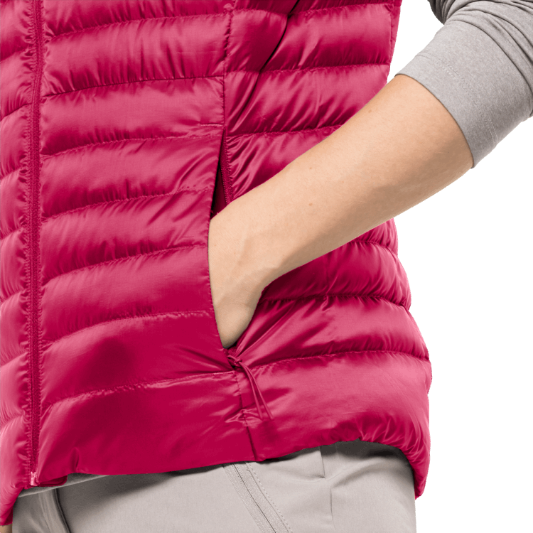 Brand Jack Wolfskin Origin Women's Pack & Go Down Vest Cranberry