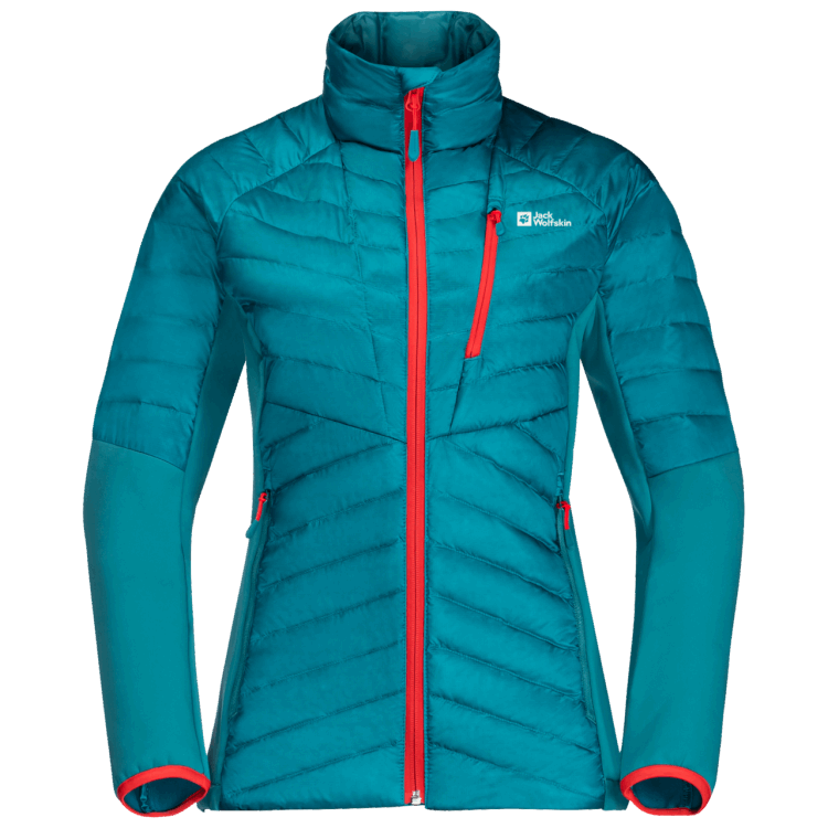 Brand Jack Wolfskin Origins Freshwater Blue Women's Nebelhorn Down Hybrid