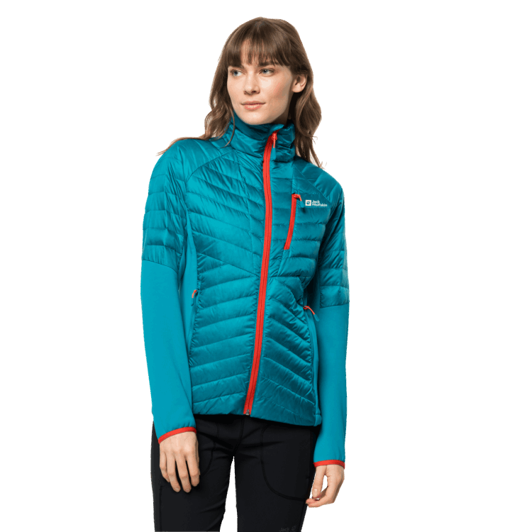 Brand Jack Wolfskin Origins Freshwater Blue Women's Nebelhorn Down Hybrid