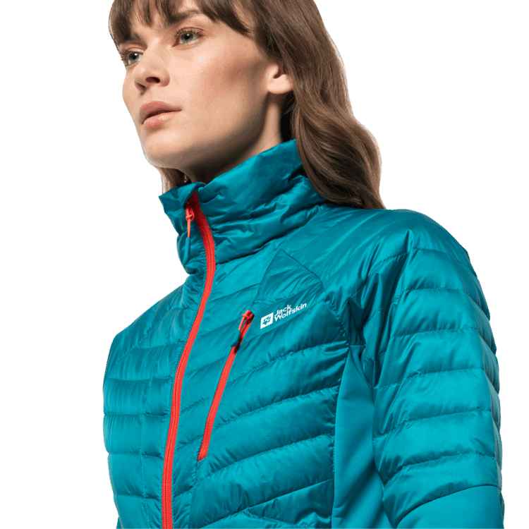 Brand Jack Wolfskin Origins Freshwater Blue Women's Nebelhorn Down Hybrid