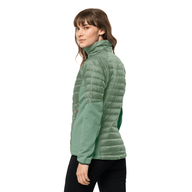 Brand Jack Wolfskin Women's Nebelhorn Down Hybrid Brands Granite Green