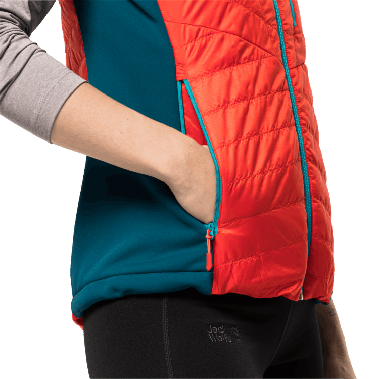 Origin Women's Routeburn Pro Insulated Vest Grenadine Brand Jack Wolfskin