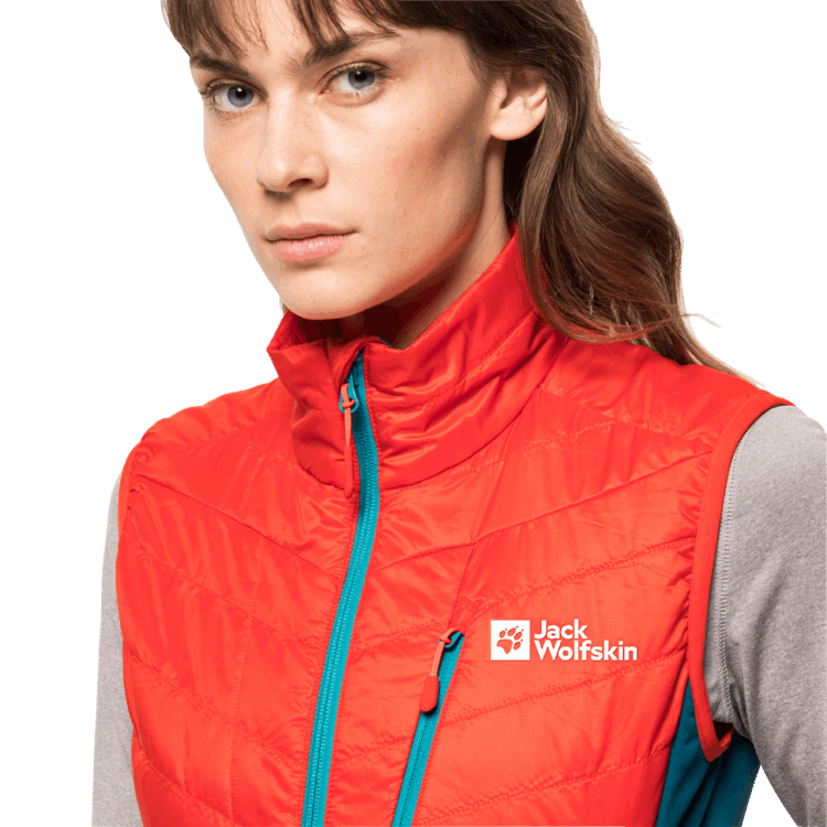 Origin Women's Routeburn Pro Insulated Vest Grenadine Brand Jack Wolfskin