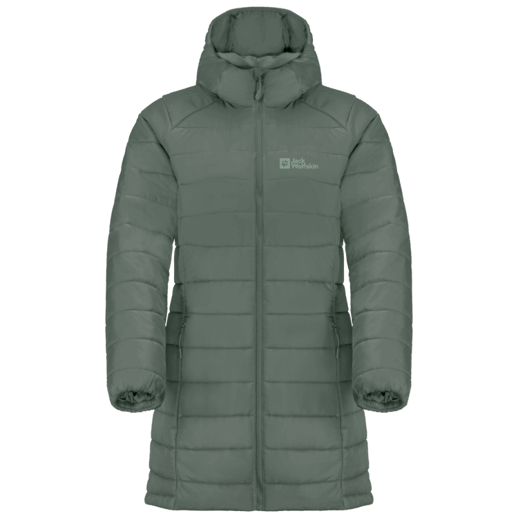 Brands Hedge Green Brand Jack Wolfskin Women's Bergland Insulated Coat