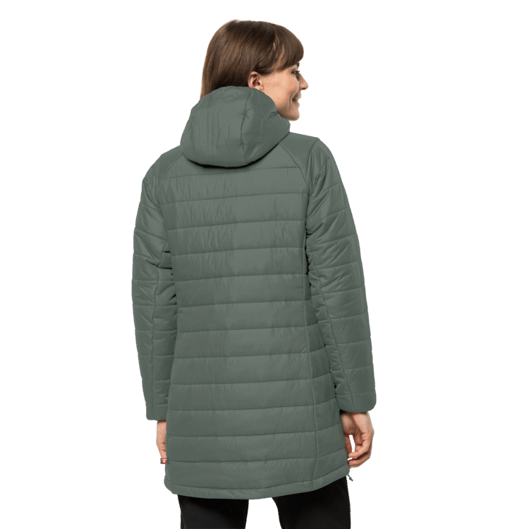 Brands Hedge Green Brand Jack Wolfskin Women's Bergland Insulated Coat