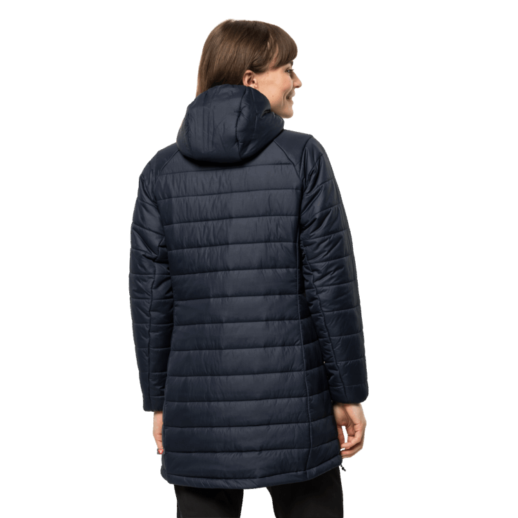 Original Night Blue Women's Bergland Insulated Coat Brand Jack Wolfskin