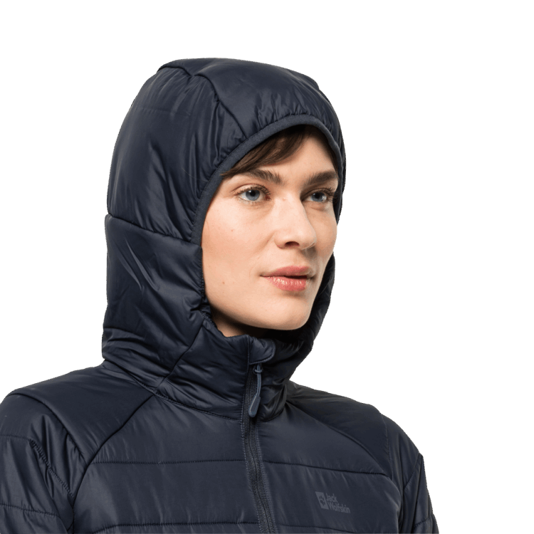 Original Night Blue Women's Bergland Insulated Coat Brand Jack Wolfskin