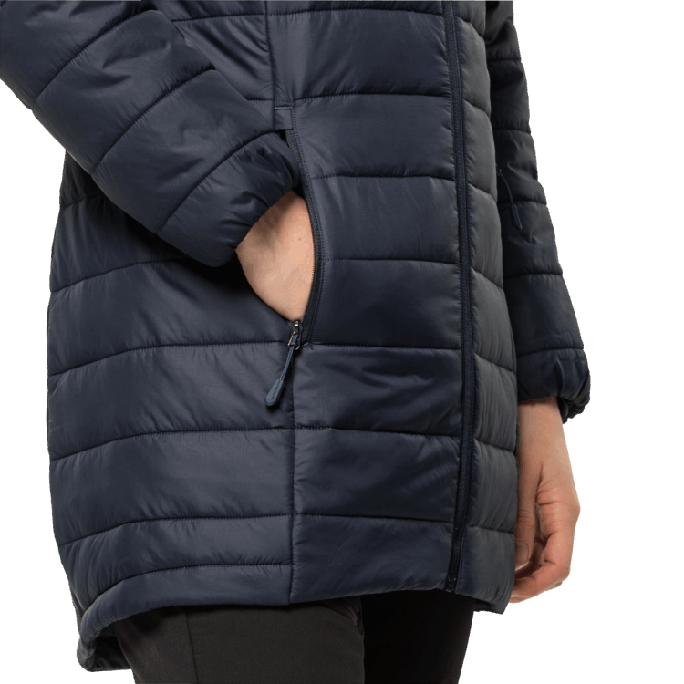Original Night Blue Women's Bergland Insulated Coat Brand Jack Wolfskin